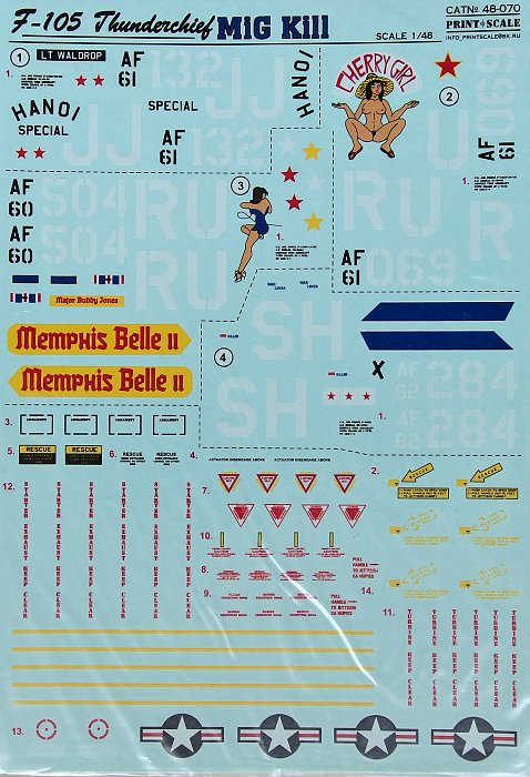 1/48 F-105 Thunderchief (wet decals)