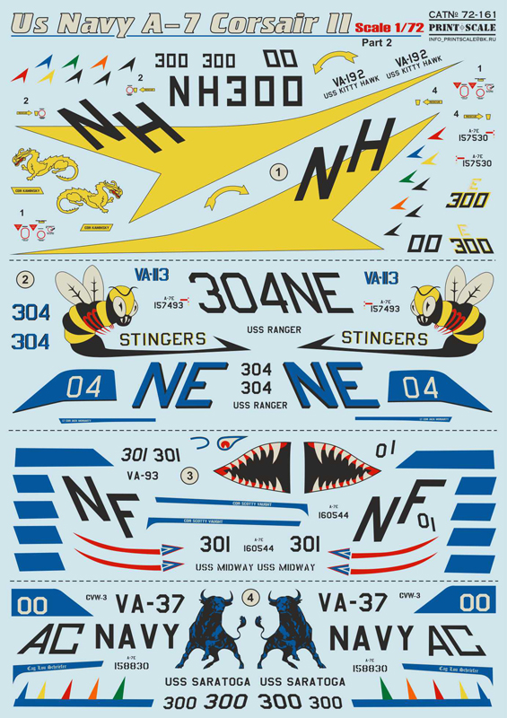 1/72 A-7 Corsair II - Part 2 (wet decals)