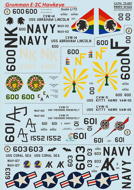 1/72 Grumman E-2C Hawkeye (wet decals)