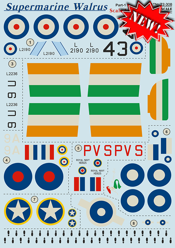 1/72 Supermarine Walrus - part 1 (wet decals)