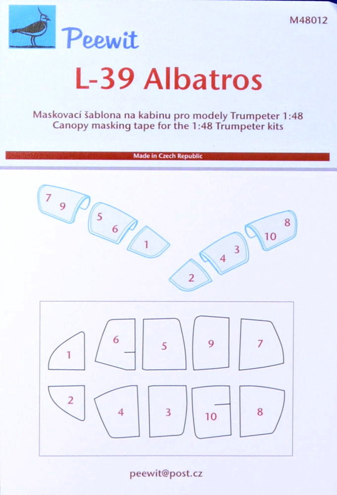 1/48 Canopy mask L-39 Albatros (TRUMP)