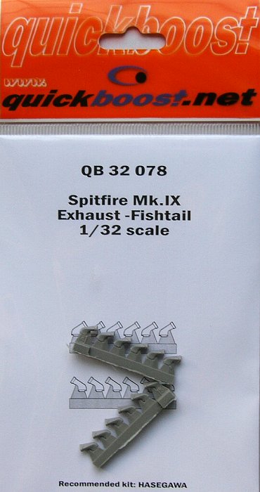 1/32 Spitfire Mk.IX exhaust - fishtail  (HAS)