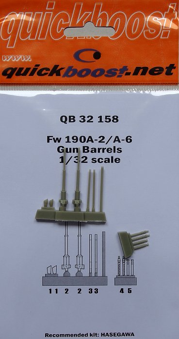 1/32 Fw 190A-2/A-6 gun barrels (HAS)