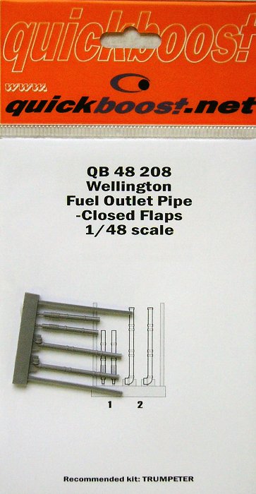 1/48 Wellington fuel outl.pipe-closed flaps(TRUMP)