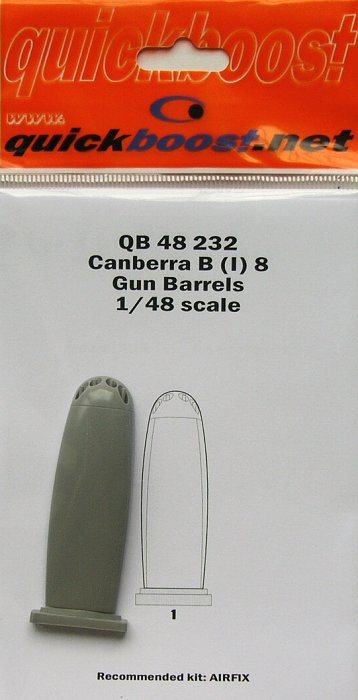 1/48 Canberra B (I) 8 gun barrels (AIRFIX)