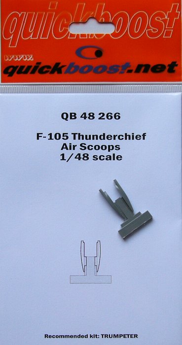 1/48 F-105 Thunderchief air scoops (TRUMP)