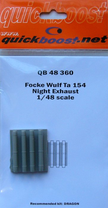 1/48 Fw Ta 154 night exhaust  (DRAG)