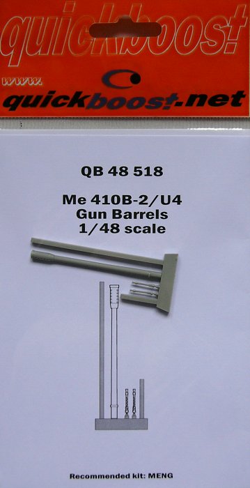 1/48 Me 410B-2/U4 gun barrels (MENG)