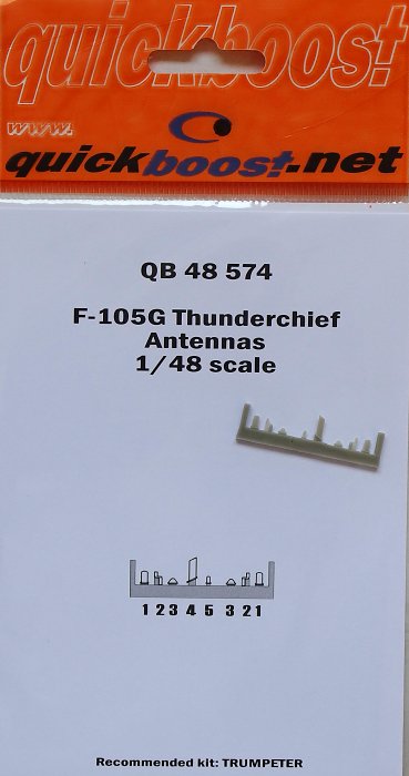 1/48 F-105G Thunderchief antennas (TRUMP)