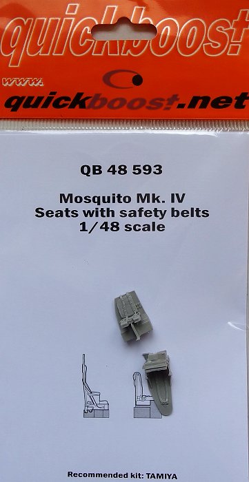 1/48 Mosquito Mk. IV seats with safety belts (TAM)