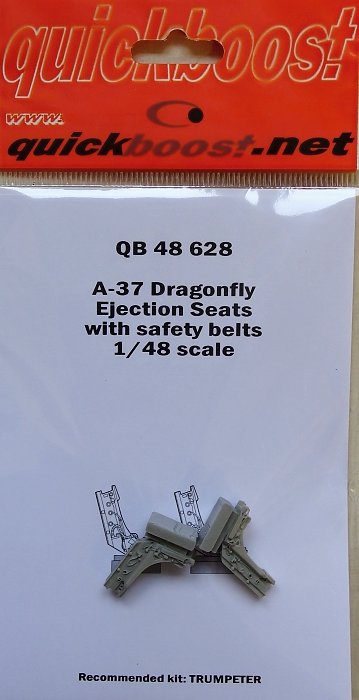 1/48 A-37 Dragonfly eject.seats w/saf.belts (TRUM)