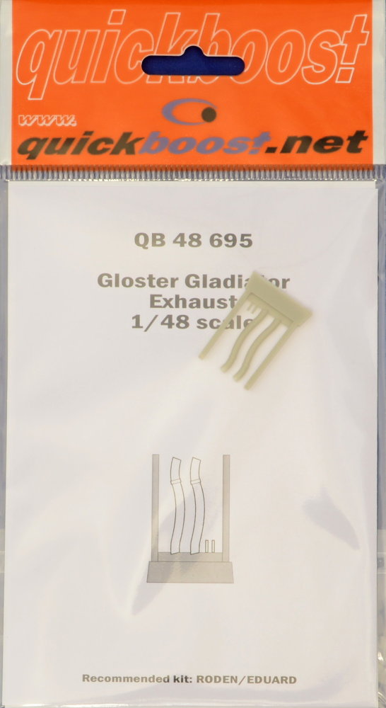 1/48 Gloster Gladiator exhaust (RDN/EDU)