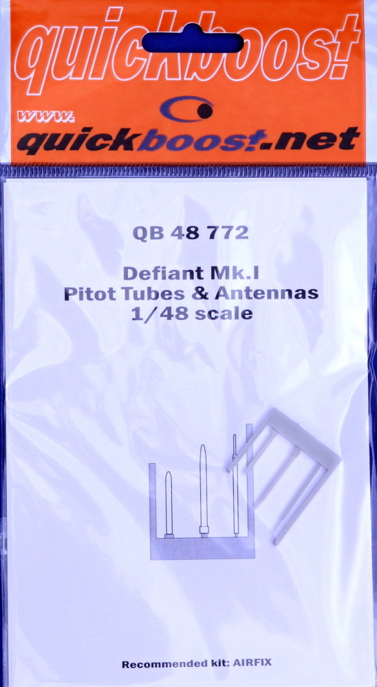 1/48 Defiant MK.I pitot tubes & antennas (AIRFIX)