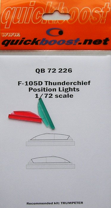 1/72 F-105D Thunderchief position lights  (TRUMP)