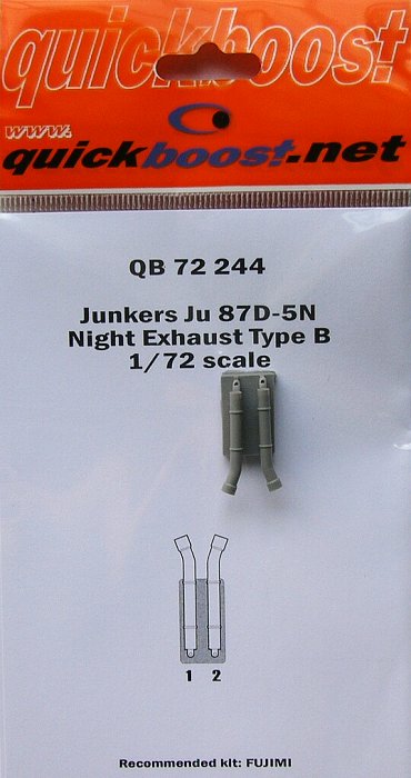 1/72 Junkers Ju 87D-5N night exhaust type B (FUJI)