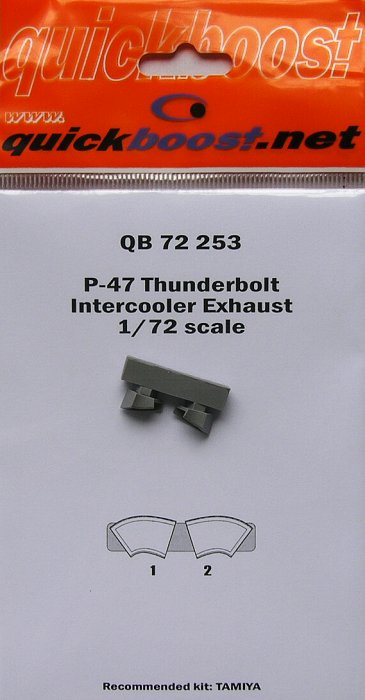 1/72 P-47 Thunderbolt intercooler exhaust  (TAM)