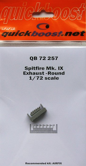 1/72 Spitfire Mk. IX exhaust - round (AIRF)