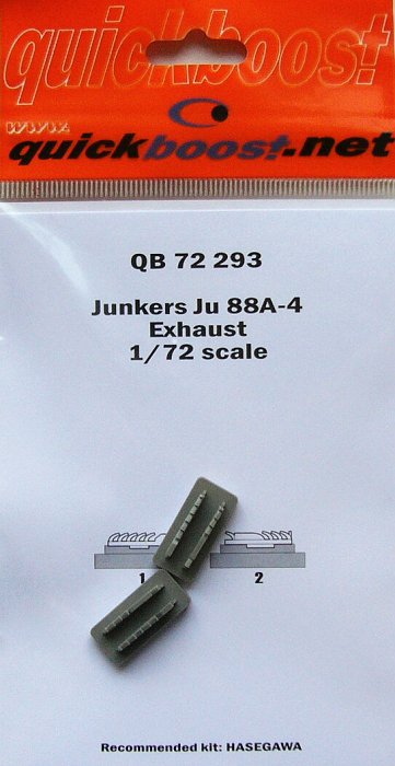 1/72 Ju 88A-4 exhaust  (HAS)