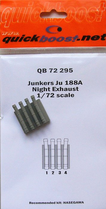 1/72 Ju 188A night exhaust  (HAS)