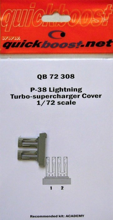 1/72 P-38 Lightning turbo-supercharger cover (ACA)