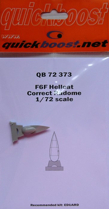 1/72 F6F Hellcat correct radome (EDU)