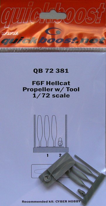 1/72 F6F Hellcat propeller w/tool (CYBERH)