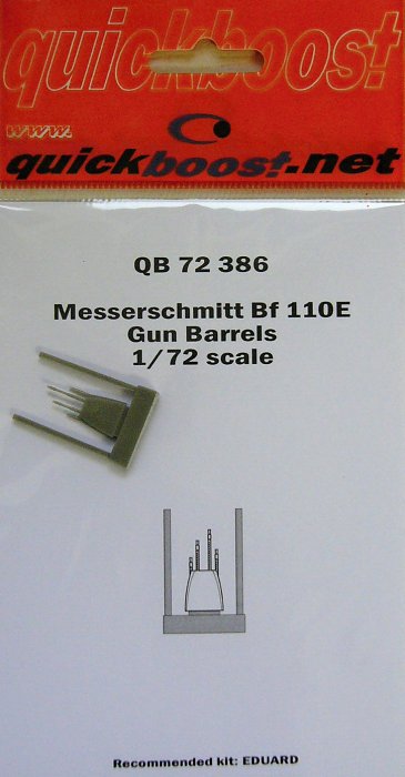 1/72 Bf 110E gun barrels (EDU)