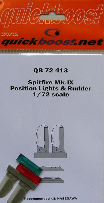 1/72 Spitfire Mk.IX position lights&rudder (HAS)