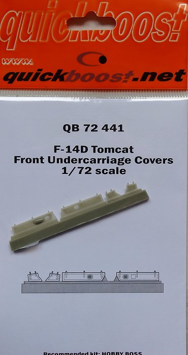 1/72 F-14D Tomcat front undercar.covers (HOBBYB)