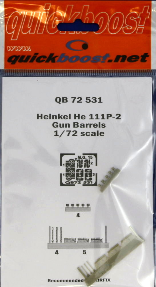 1/72 Heinkel He 111P-2 gun barrels (AIRFIX)