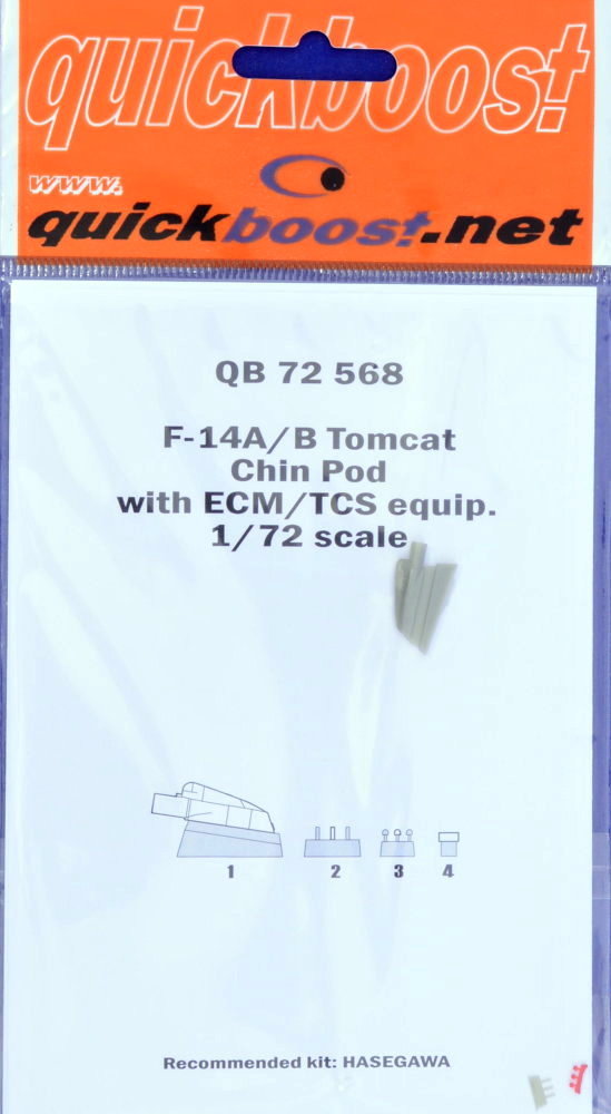 1/72 F-14A/B Tomcat chin pod w/ ECM/TCS eqp.(HAS)