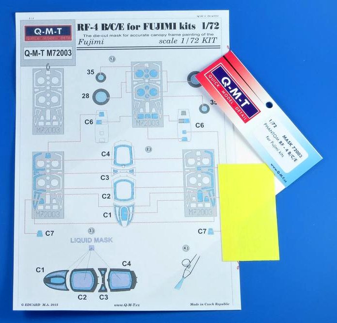 1/72 Mask for Phantom RF-4 B/C/E (FUJI)