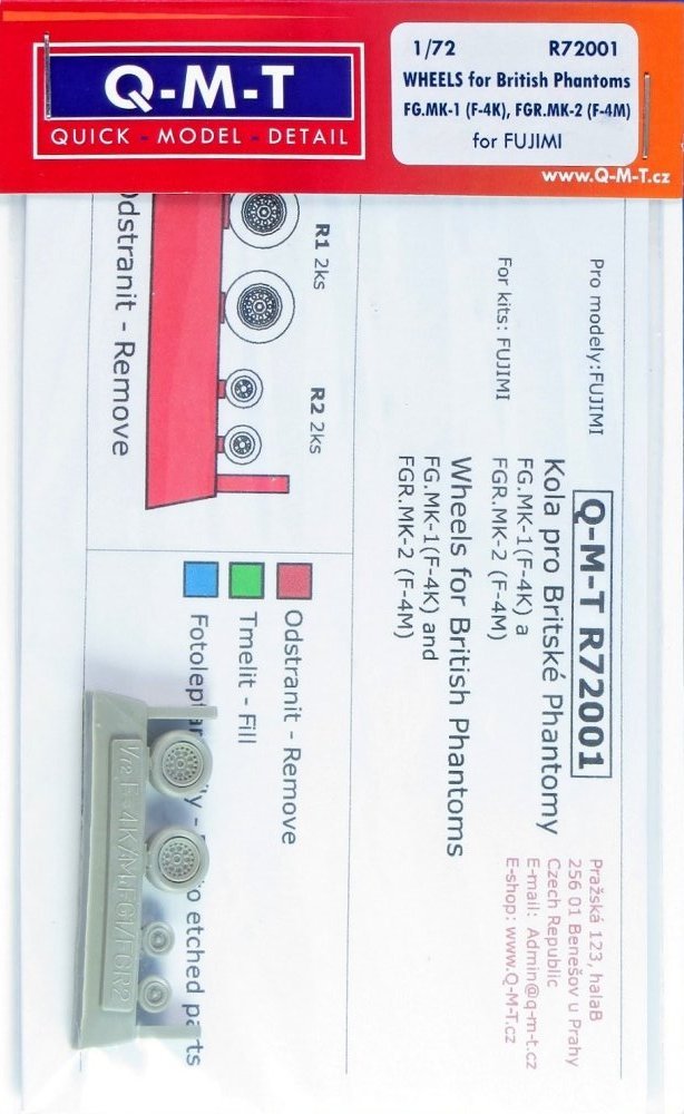 1/72 Wheels for British Phantoms