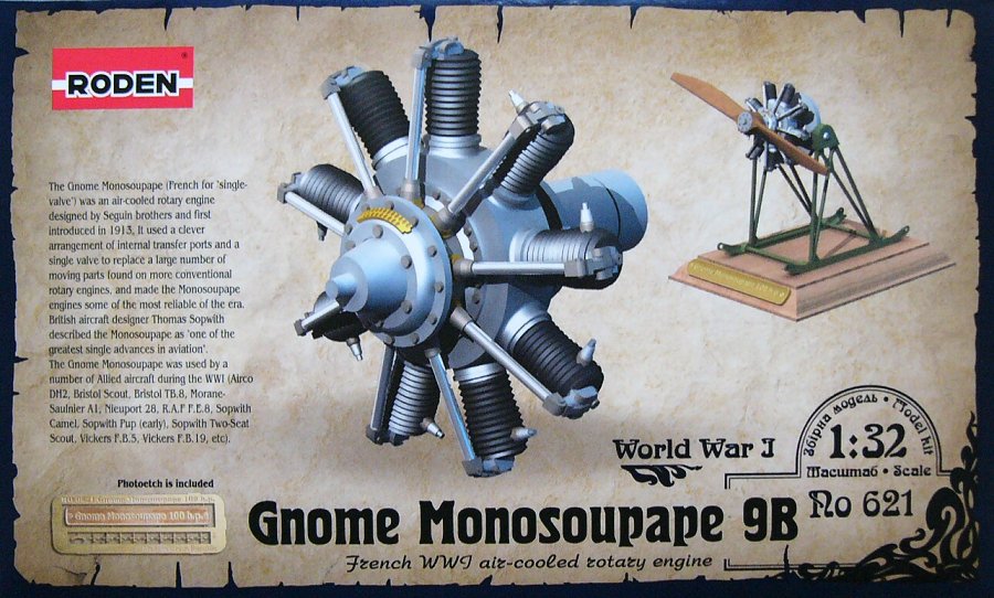 1/32 Engine Gnome Monosoupape 100 h.p.