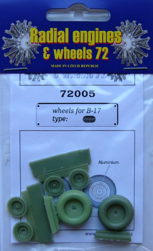 1/72 Boeing B-17 - wheels (radial tread)