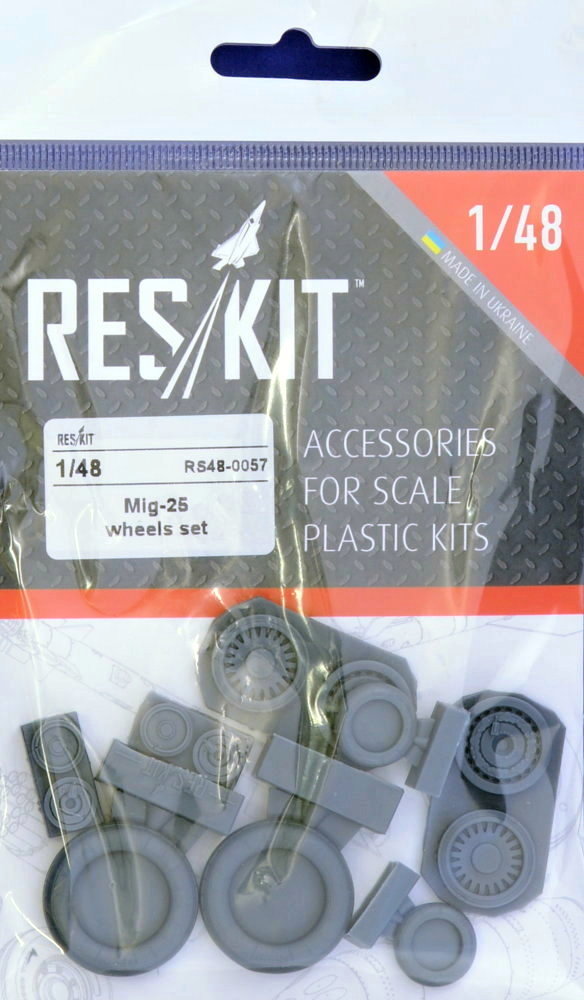 1/48 MiG-25 wheels set (ICM,REV,KIN)