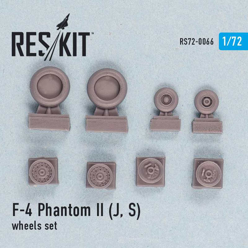 1/72 F-4 Phantom II (J,S) wheels set (ESCI,ITAL)