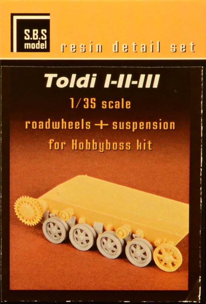 1/35 Toldi I-II-III roadwheels+suspension (HOBBYB)