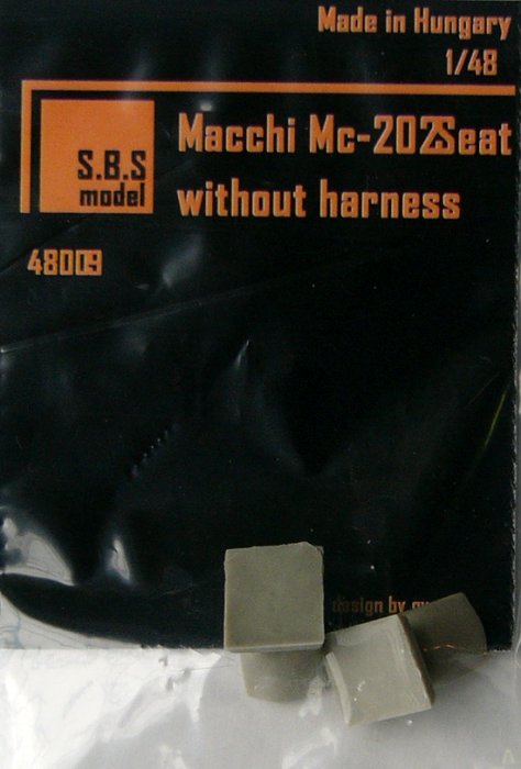 1/48 Macchi Mc-202 - Seats without harness (2pcs.)