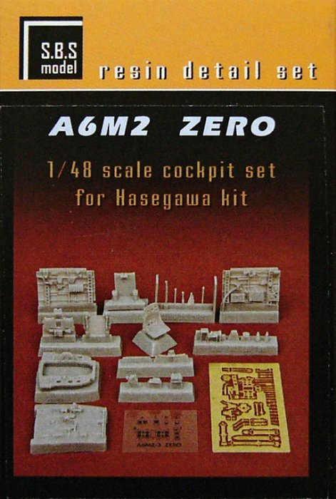 1/48 A6M2 Zero (Zeke) cockpit set (HAS)