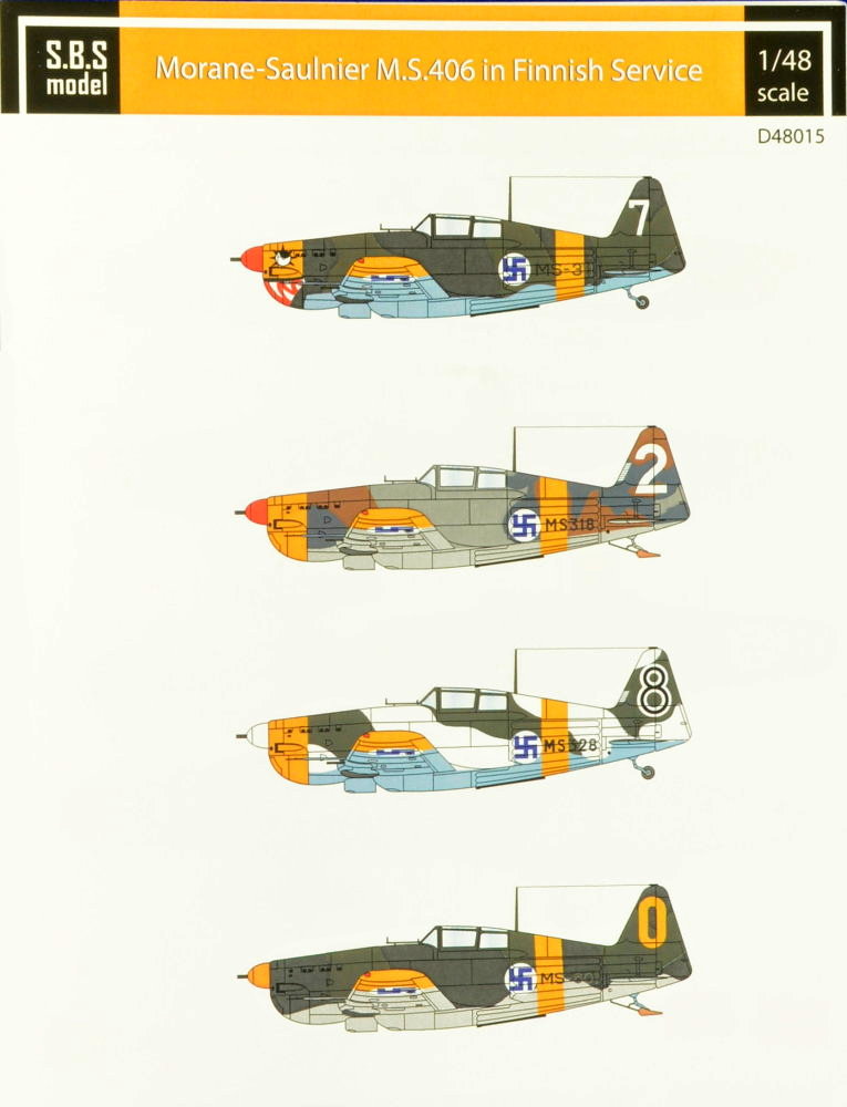 1/48 Decal M.S. 406 in Finnish service