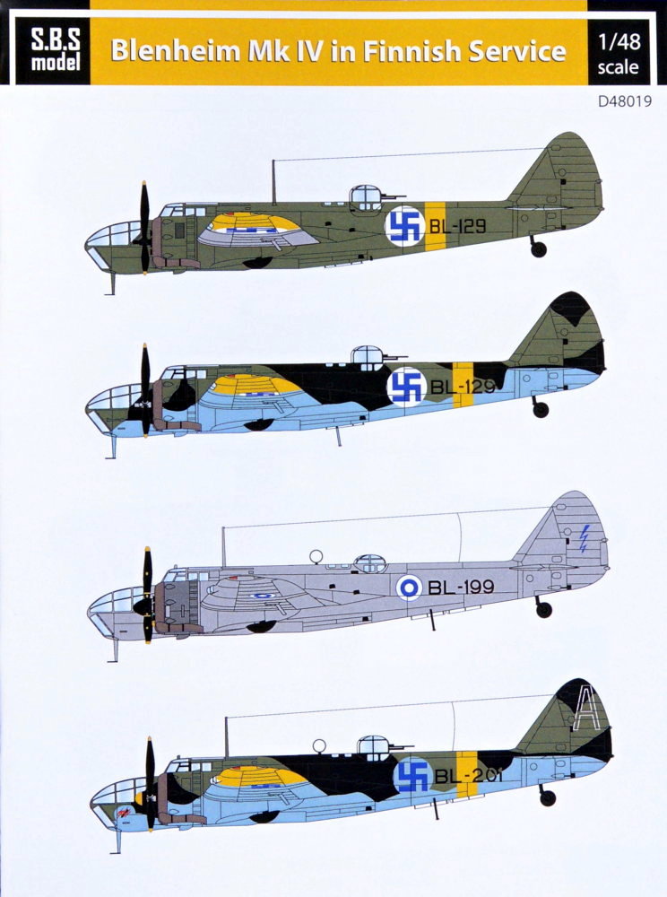 1/48 Decal Blenheim Mk.IV in Finnish service