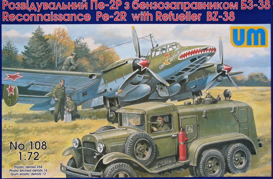 1/72 Pe-2R with Refueller BZ-38