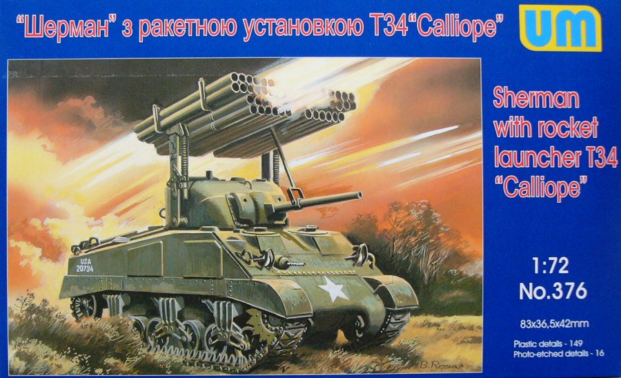 1/72 Rocket launcher M4A3 with T34 'Calliope'