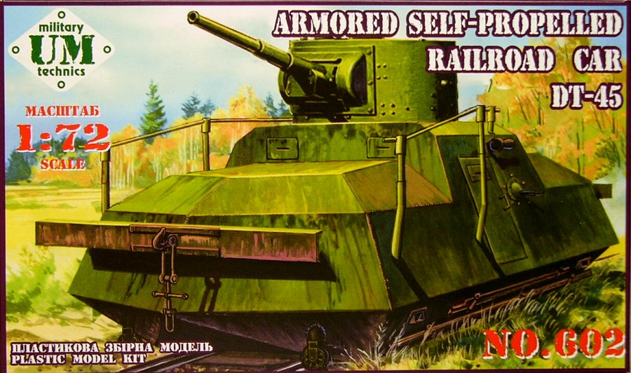 1/72 Armored Self-Propelled Railroad Car DT-45