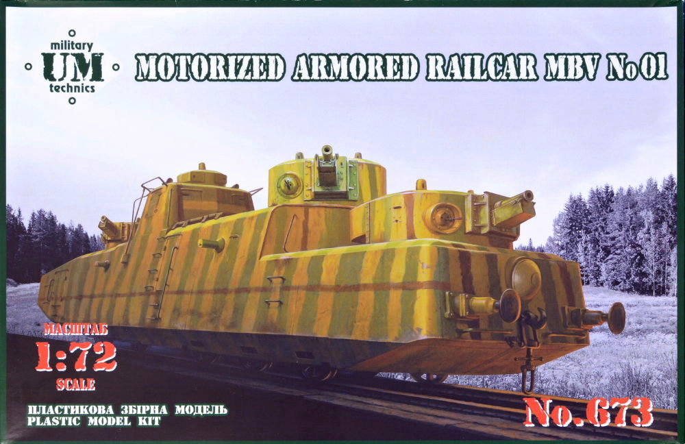 1/72 Motorized Armored Railcar MBV No.01