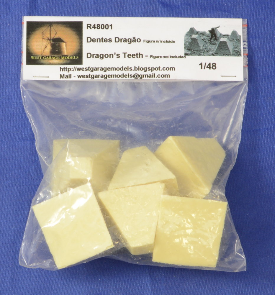 1/48 Dragon's teeth (resin set)