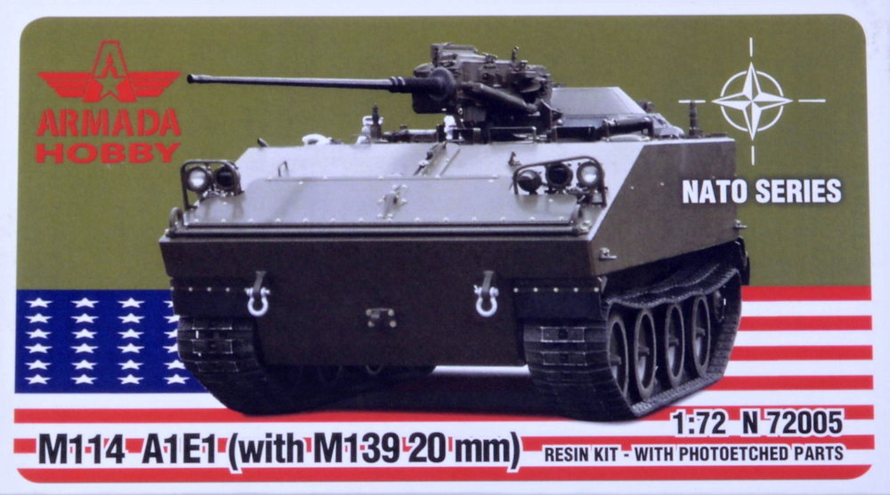 1/72 M114 A1E1 w/ M139 20mm (resin kit w/ PE)