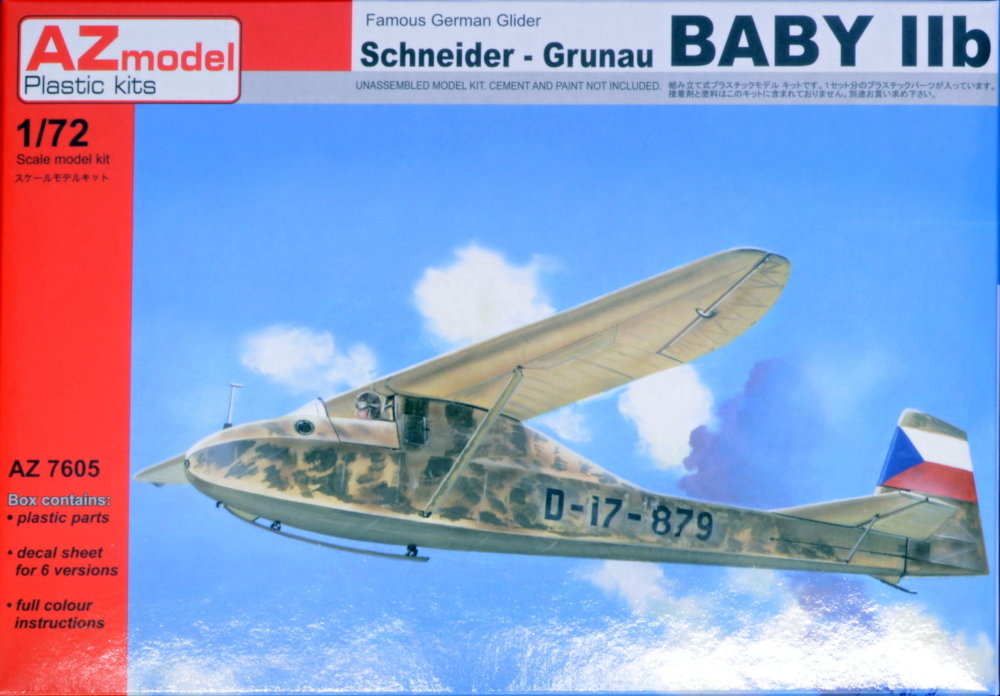 1/72 Schneider-Grunau BABY IIb (6x camo)