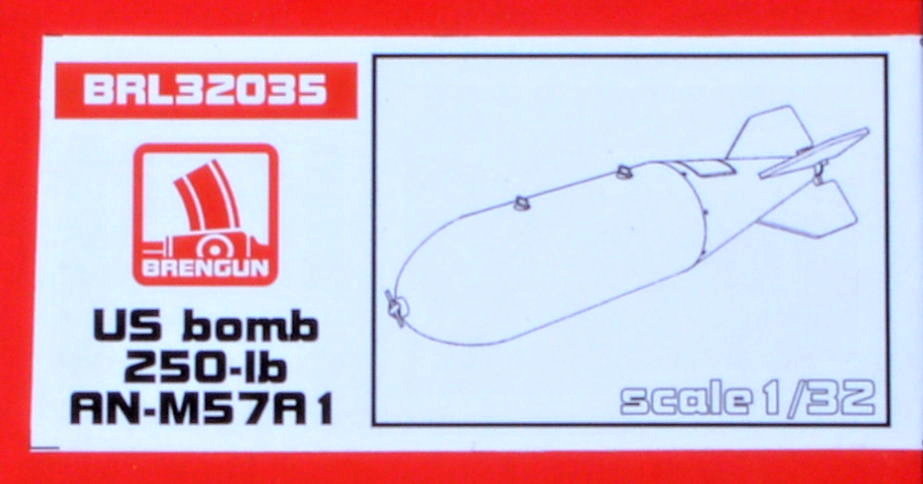 1/32 US bomb 250-lb AN-M57A1 (4 pcs.)